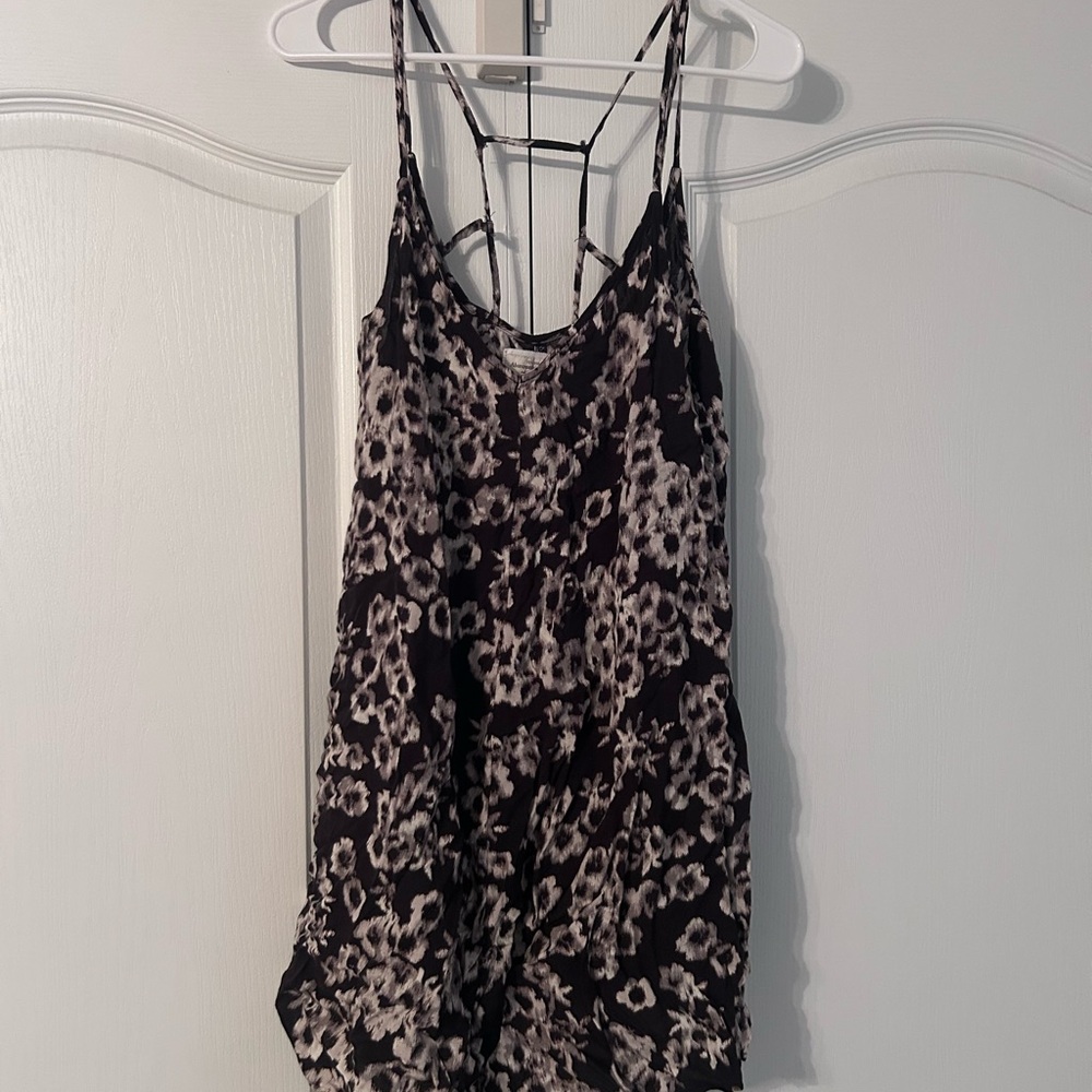 Black and White Floral Sundress